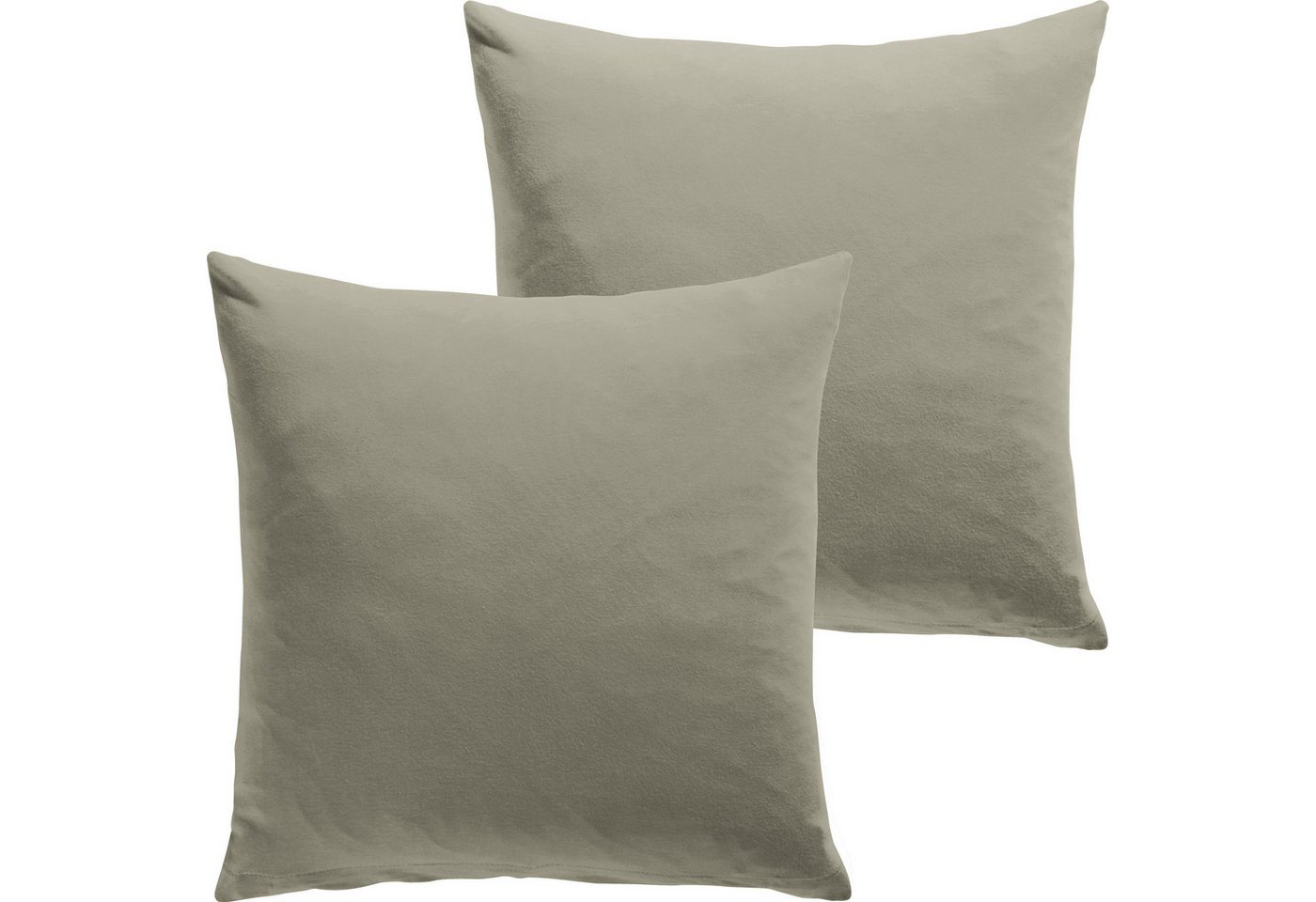 REDBEST Kissenbezug Kuschelkissenbezug "San Francisco" 2er-Pack, Single-Jersey Uni von REDBEST