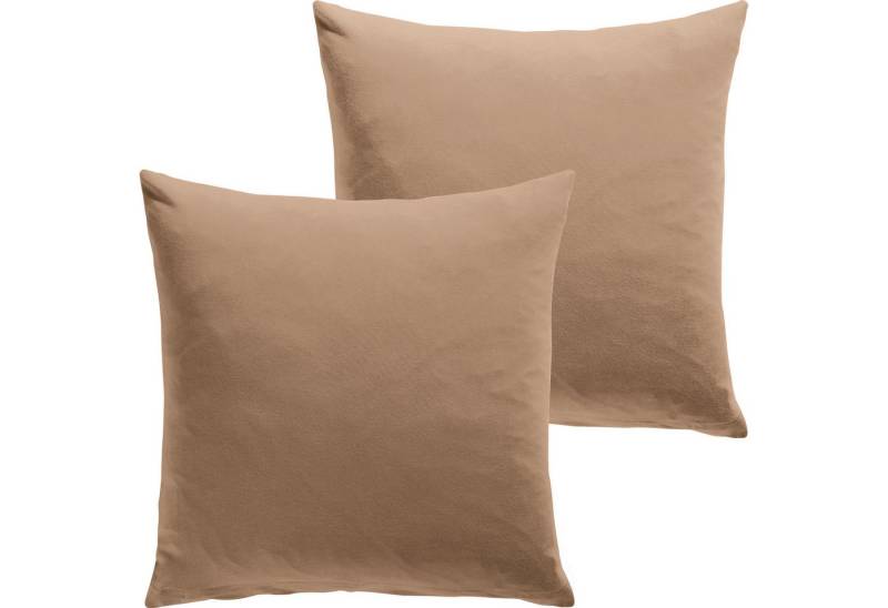 REDBEST Kissenbezug Kuschelkissenbezug "San Francisco" 2er-Pack, Single-Jersey Uni von REDBEST