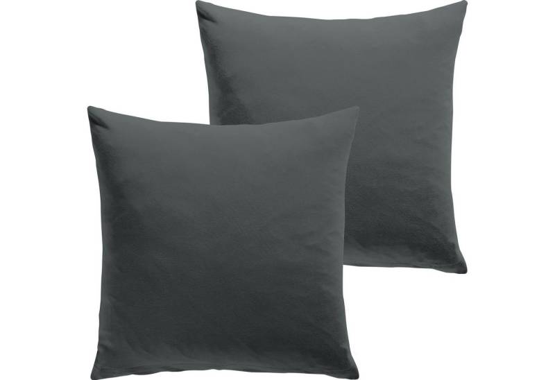 REDBEST Kissenbezug Kuschelkissenbezug "San Francisco" 2er-Pack, Single-Jersey Uni von REDBEST