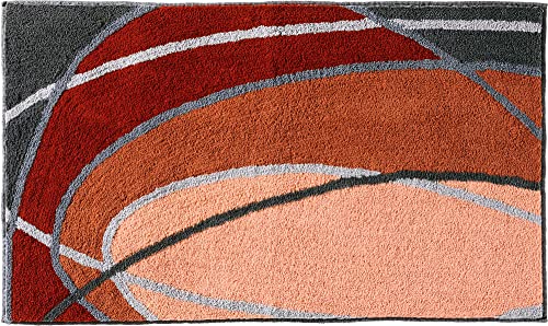 REDBEST Badematte Terra Größe 50x80 cm, WC-Vorlage, WC-Umrandung, Duschvorlage, Duschmatte, WC-Deckelbezug Lynn von REDBEST