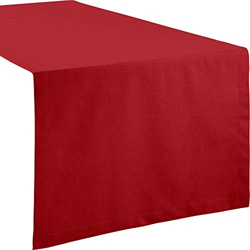 REDBEST Baumwollstoff, Meterware, Stoff Uni Seattle, 100% Baumwolle - leichtes, glattes Gewebe, rot Größe 160 cm breit (weitere Farben) von REDBEST