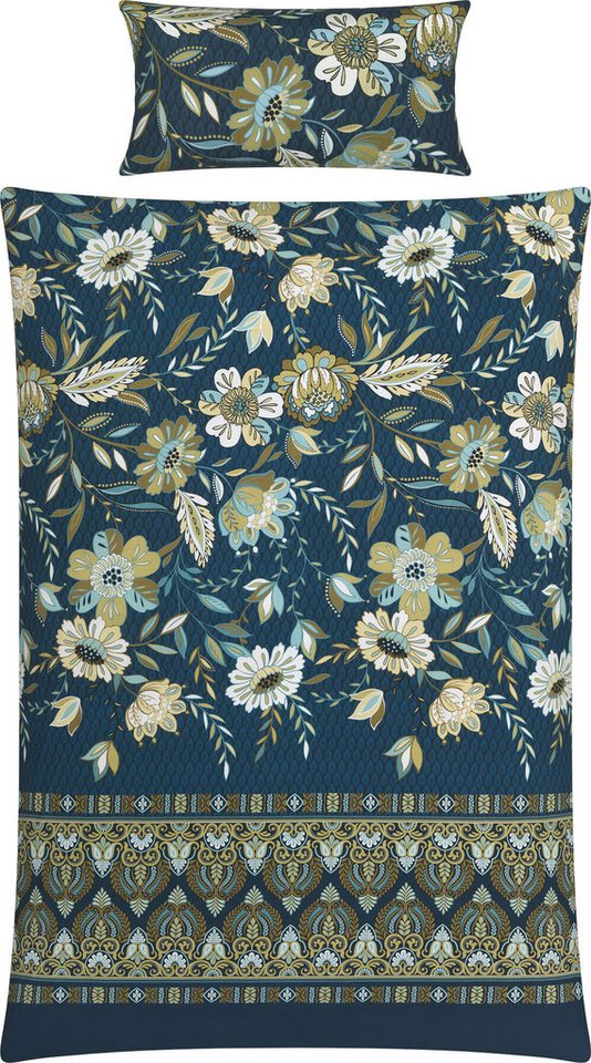 REDBEST Bettwäsche Bettwäsche, Mako-Satin, Satin Blumen REDBEST Bettwäsche Bettwäsche, Mako-Satin, Satin Blumen von REDBEST