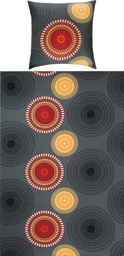 REDBEST Bettwäsche Biber Mandalas anthrazit-Terra Größe 80x80 cm / 135x200 cm - mollig warm, temperaturausgleichend, mit Reißverschluss REDBEST Bettwäsche Biber Mandalas anthrazit-Terra Größe 80x80 cm / 135x200 cm - mollig warm, temperaturausgleichend, mit Reißverschluss von REDBEST