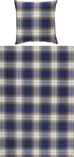 REDBEST Bettwäsche Biber blau Größe 1x 155x220 cm + 1x 80x80 cm REDBEST Bettwäsche Biber blau Größe 1x 155x220 cm + 1x 80x80 cm von REDBEST