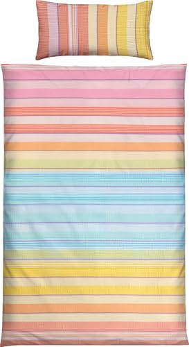 REDBEST Seersucker Bettwäsche Mix & Match Streifen bunt Größe 40x80 cm / 155x220 cm - sommerlich leicht, pflegeleicht, bügelfrei, mit Reißverschluss REDBEST Seersucker Bettwäsche Mix & Match Streifen bunt Größe 40x80 cm / 155x220 cm - sommerlich leicht, pflegeleicht, bügelfrei, mit Reißverschluss von REDBEST