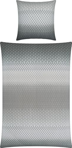 REDBEST Bettwäsche Seersucker grau-anthrazit Größe 1x 155x220 cm + 1x 80x80 cm REDBEST Bettwäsche Seersucker grau-anthrazit Größe 1x 155x220 cm + 1x 80x80 cm von REDBEST