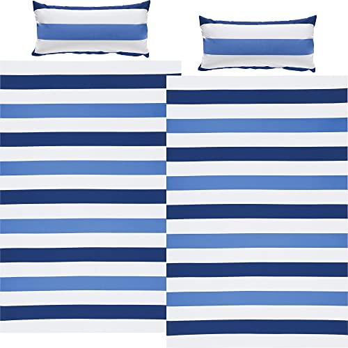 REDBEST Bettwäsche-Set Streifen Sparpaket 4-TLG. Renforcé hellblau-dunkelblau-weiß Größe 40x80 cm / 135x200 cm - strapazierstark, anschmiegsam, mit Reißverschluss REDBEST Bettwäsche-Set Streifen Sparpaket 4-TLG. Renforcé hellblau-dunkelblau-weiß Größe 40x80 cm / 135x200 cm - strapazierstark, anschmiegsam, mit Reißverschluss von REDBEST