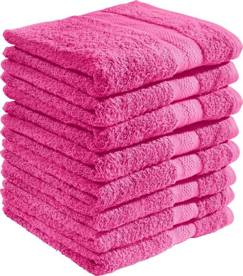 REDBEST Duschtuch Duschtuch "Chicago" 8er-Pack, Frottier (8-St), Walk-Frottier Uni von REDBEST