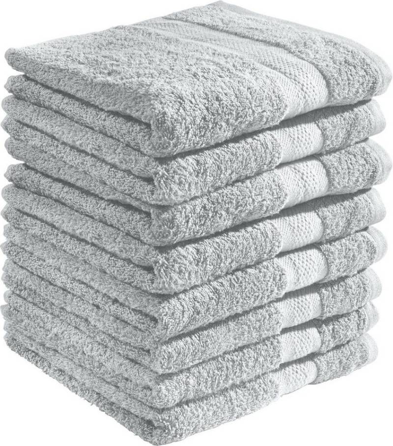 REDBEST Duschtuch Duschtuch "Chicago" 8er-Pack, Frottier, Walk-Frottier Uni von REDBEST