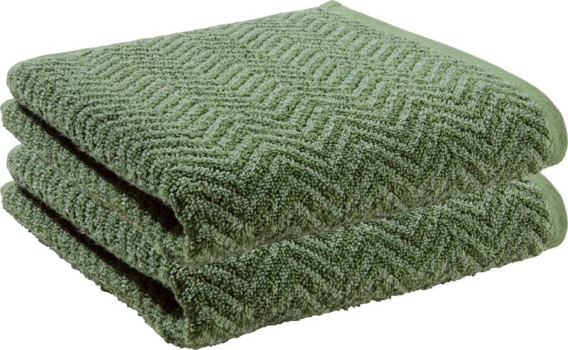 REDBEST Duschtuch Duschtuch "Palmdale" 2er-Pack, Frottier, Walk-Frottier gemustert von REDBEST
