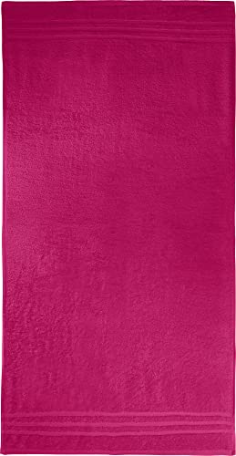 REDBEST Duschtuch New York Fuchsia Größe 70x140 cm - leichte, weiche Qualität, saugstark, sehr strapazierfähig, 100% Baumwolle von REDBEST