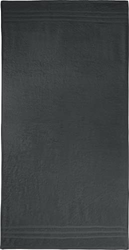 REDBEST Duschtuch New York anthrazit Größe 70x140 cm - leichte, weiche Qualität, saugstark, sehr strapazierfähig, 100% Baumwolle von REDBEST
