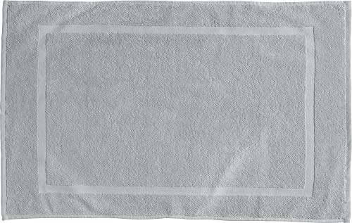 REDBEST Duschvorlage, Badteppich Chicago - extra dick, weich, saustark und strapazierfähig - Silber Größe 50x80 cm (weitere Farben) von REDBEST