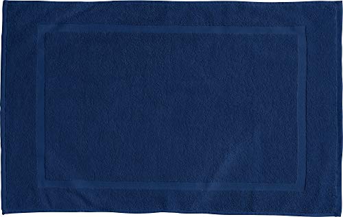 REDBEST Duschvorlage, Badteppich Chicago dunkelblau Größe 50x80 cm - extra dick, weich, saustark und strapazierfähig (weitere Farben) von REDBEST