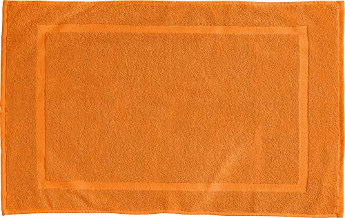 REDBEST Duschvorlage, Badteppich Chicago - extra dick, weich, saustark und strapazierfähig - orange Größe 50x80 cm (weitere Farben) von REDBEST