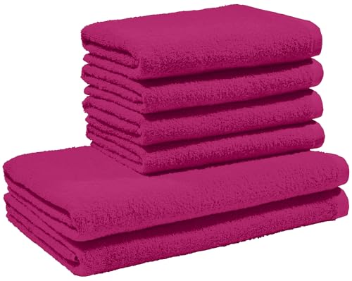 REDBEST Frottier-Set Oceanside 6-teilig Walk-Frottier Fuchsia von REDBEST