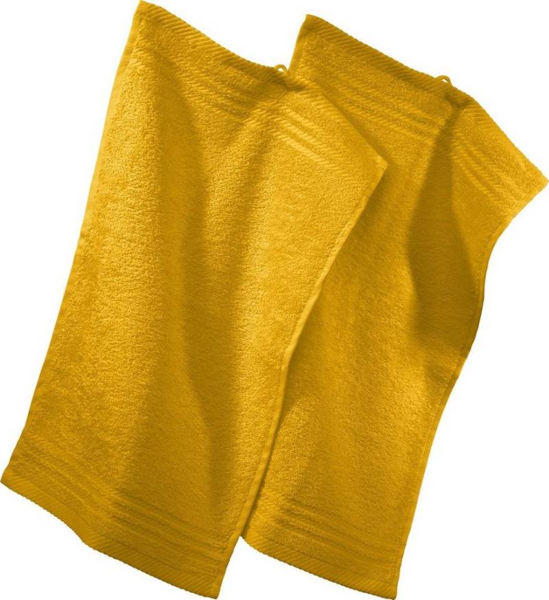 REDBEST Gästehandtuch Gästetuch 2er-Pack, Frottier, Walk-Frottier Uni von REDBEST