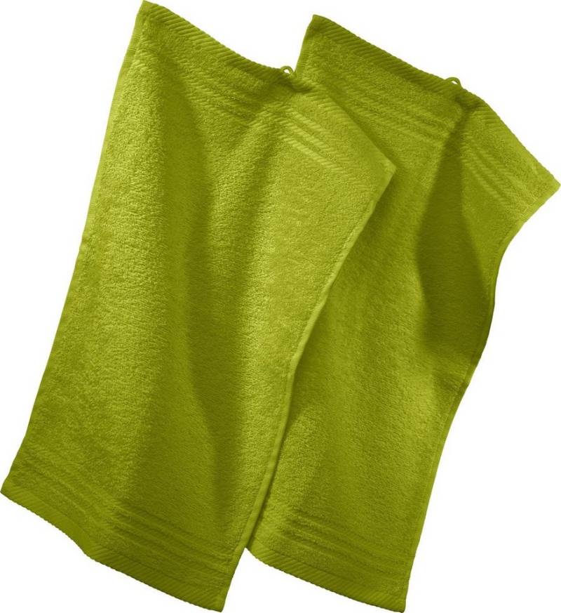 REDBEST Gästehandtuch Gästetuch 2er-Pack, Frottier, Walk-Frottier Uni von REDBEST