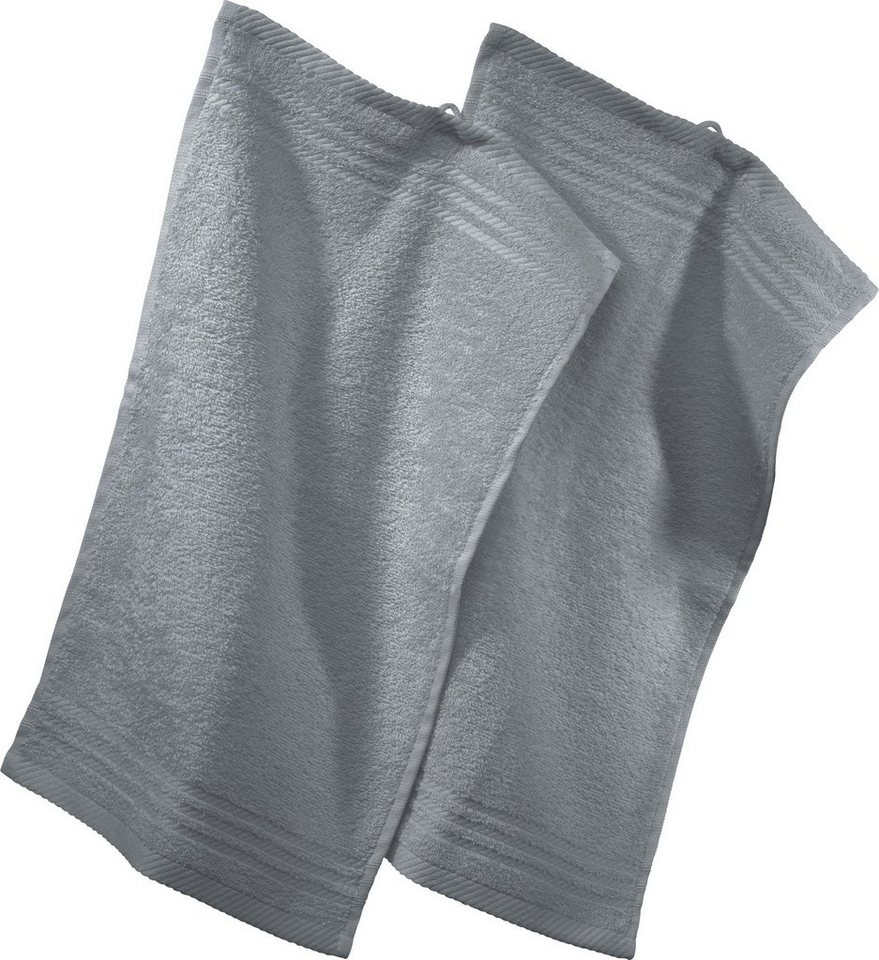 REDBEST Gästehandtuch Gästetuch 2er-Pack, Frottier, Walk-Frottier Uni von REDBEST