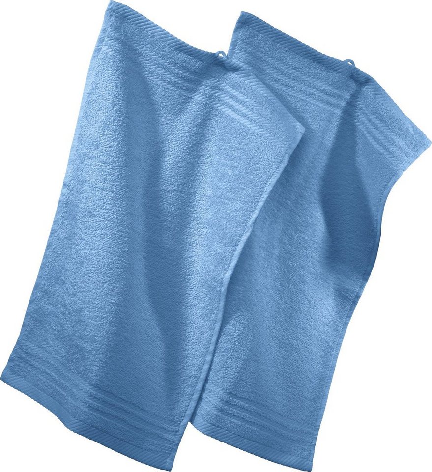 REDBEST Gästehandtuch Gästetuch 2er-Pack, Frottier, Walk-Frottier Uni von REDBEST