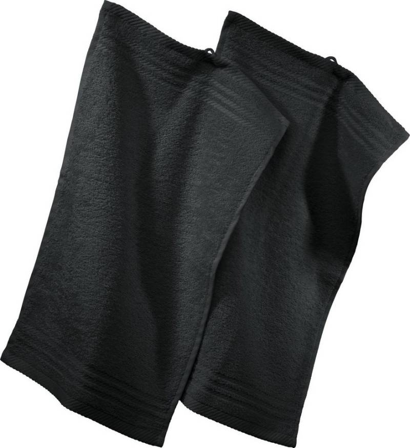 REDBEST Gästehandtuch Gästetuch 2er-Pack, Frottier, Walk-Frottier Uni von REDBEST