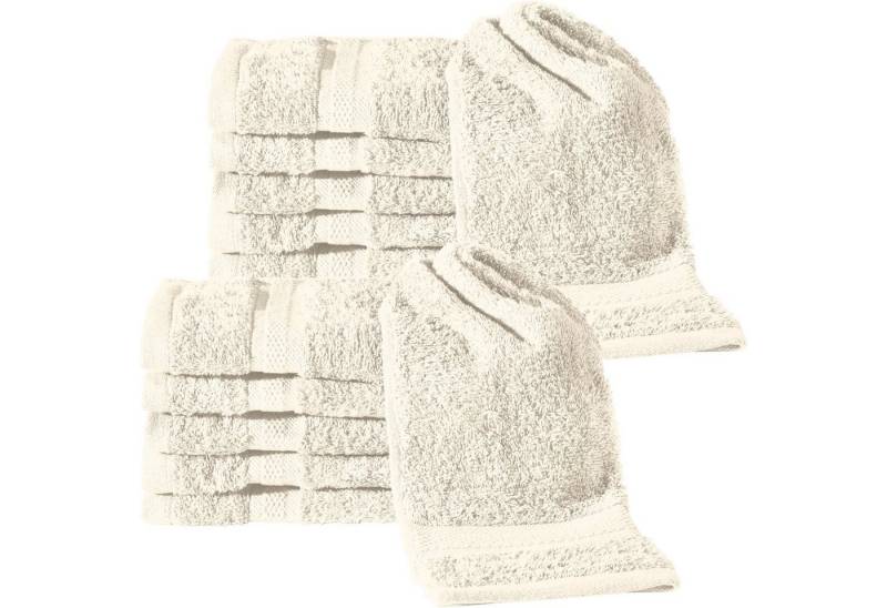 REDBEST Gästehandtuch Gästetuch "Chicago" 12er-Pack, Frottier, Walk-Frottier Uni von REDBEST