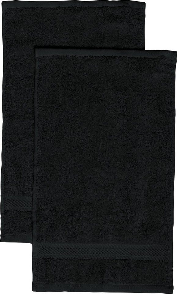 REDBEST Gästehandtuch Gästetuch "Chicago" 2er-Pack, Frottier, Walk-Frottier Uni von REDBEST