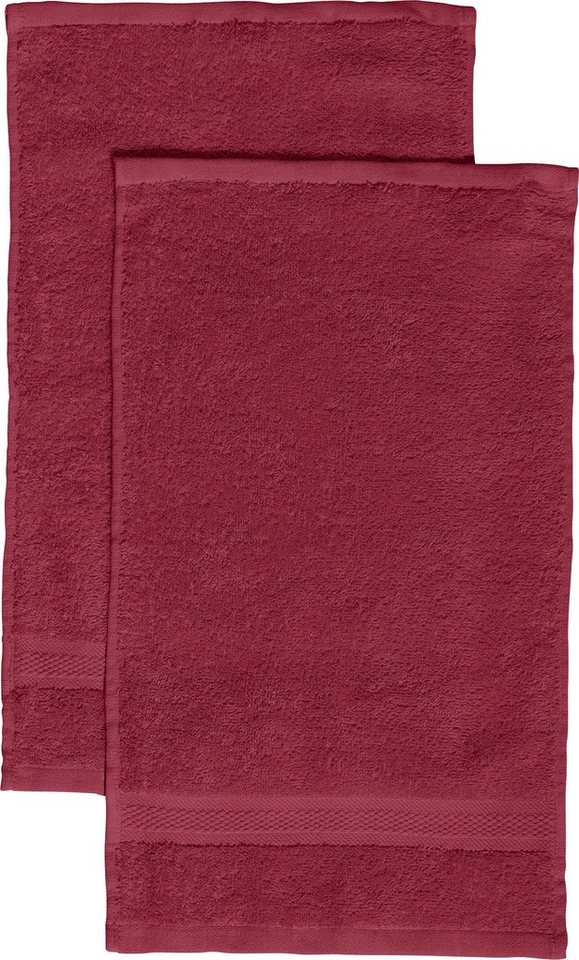 REDBEST Gästehandtuch Gästetuch "Chicago" 2er-Pack, Frottier (2-St), Walk-Frottier Uni von REDBEST
