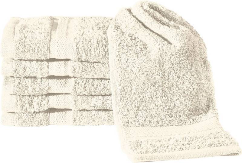 REDBEST Gästehandtuch Gästetuch "Chicago" 6er-Pack, Frottier, Walk-Frottier Uni von REDBEST