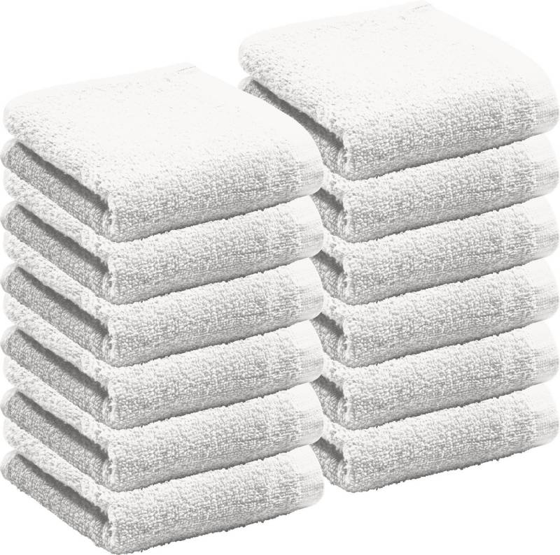 REDBEST Gästehandtuch Gästetuch "Oceanside" 12er-Pack, Leichtfrottier, Leichtfrottier Uni von REDBEST