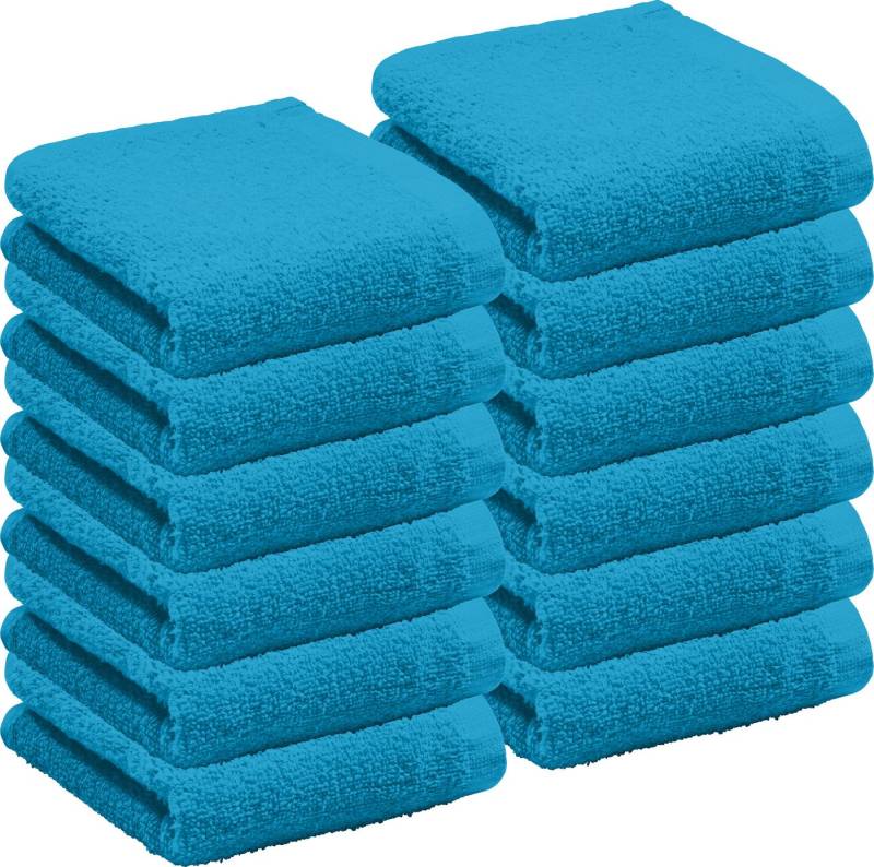 REDBEST Gästehandtuch Gästetuch "Oceanside" 12er-Pack, Leichtfrottier, Leichtfrottier Uni von REDBEST