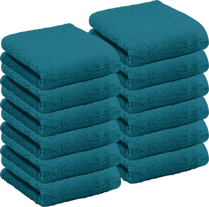 REDBEST Gästehandtuch Gästetuch "Oceanside" 12er-Pack, Leichtfrottier, Leichtfrottier Uni von REDBEST