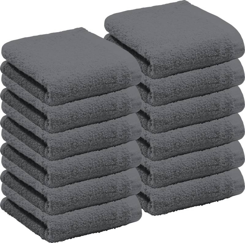 REDBEST Gästehandtuch Gästetuch "Oceanside" 12er-Pack, Leichtfrottier, Leichtfrottier Uni von REDBEST