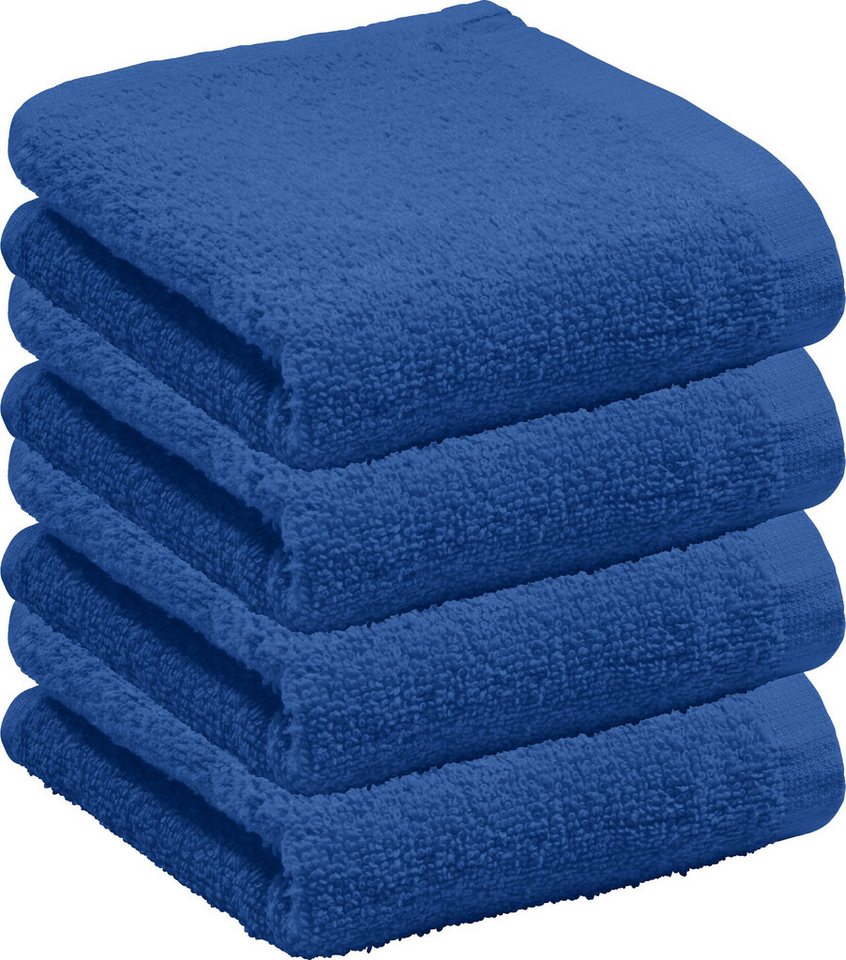 REDBEST Gästehandtuch Gästetuch "Oceanside" 4er-Pack, Frottier, Walk-Frottier Uni von REDBEST