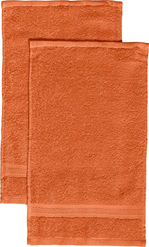 REDBEST Gästetuch 2er-Pack Chicago Terra Größe 30x50 cm - saugstark, strapazierfähig, ideal für Reisen, Sport (weitere Farben) von REDBEST