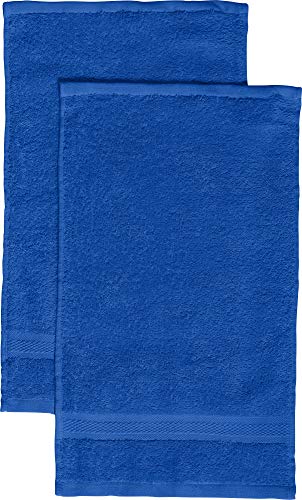 REDBEST Gästetuch 2er-Pack Chicago Royalblau Größe 30x50 cm - saugstark, strapazierfähig, ideal für Reisen, Sport (weitere Farben) von REDBEST