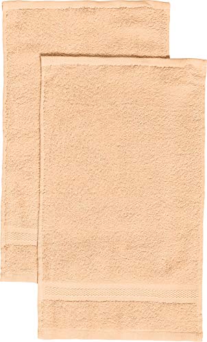 REDBEST Gästetuch 2er-Pack Chicago apricot Größe 30x50 cm - saugstark, strapazierfähig, ideal für Reisen, Sport (weitere Farben) von REDBEST