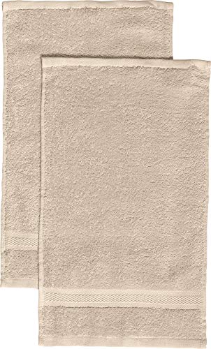 REDBEST Gästetuch 2er-Pack Chicago - saugstark, strapazierfähig, ideal für Reisen, Sport - beige Größe 30x50 cm (weitere Farben) von REDBEST