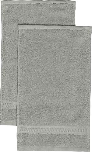 REDBEST Gästetuch 2er-Pack Chicago grau Größe 30x50 cm - saugstark, strapazierfähig, ideal für Reisen, Sport (weitere Farben) von REDBEST