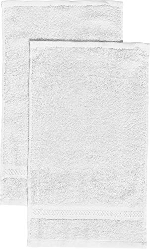 REDBEST Gästetuch 2er-Pack Chicago weiß Größe 30x50 cm - saugstark, strapazierfähig, ideal für Reisen, Sport (weitere Farben) von REDBEST