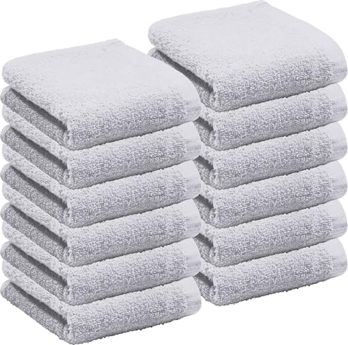REDBEST Gästetuch Oceanside 12er-Pack Walk-Frottier Silber Größe 30x50 cm von REDBEST