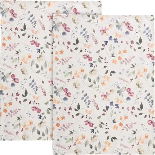 REDBEST Geschirrtuch 2er-Pack Baumwolle bunt Größe 50x70 cm von REDBEST