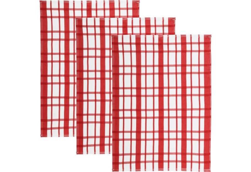 REDBEST Geschirrtuch Geschirrtuch 3er-Pack, Baumwolle Karo von REDBEST