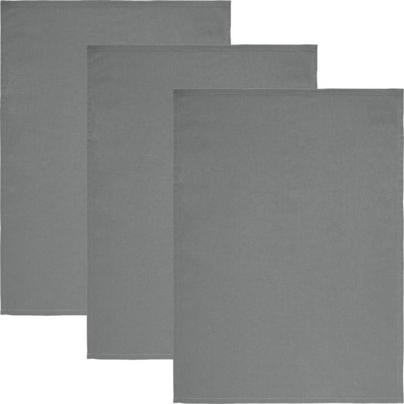 REDBEST Geschirrtuch Geschirrtuch "Tulsa" 3er-Pack, Baumwolle Uni von REDBEST