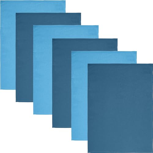 REDBEST Geschirrtuch "Tulsa" 6er-Pack Baumwolle hellblau/blau Größe 50x70 cm REDBEST Geschirrtuch "Tulsa" 6er-Pack Baumwolle hellblau/blau Größe 50x70 cm von REDBEST