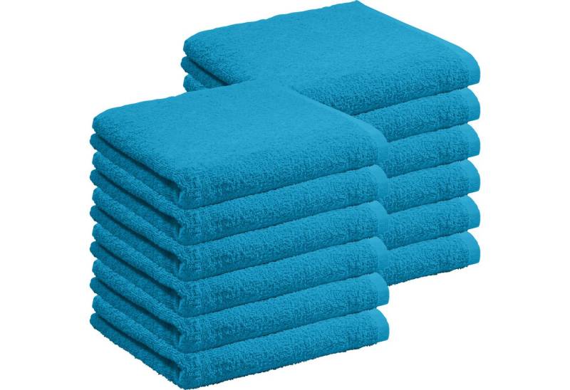 REDBEST Handtuch Handtuch "Oceanside" 12er-Pack, Frottier, Leichtfrottier Uni von REDBEST