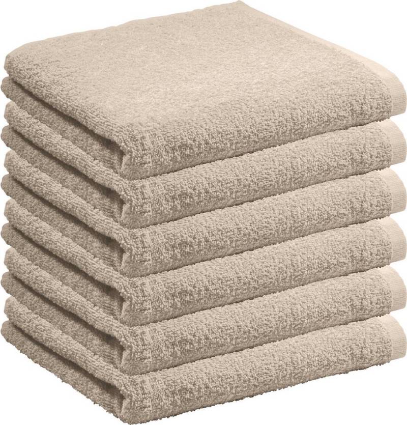 REDBEST Handtuch Handtuch "Oceanside" 6er-Pack, Frottier, Leichtfrottier Uni von REDBEST