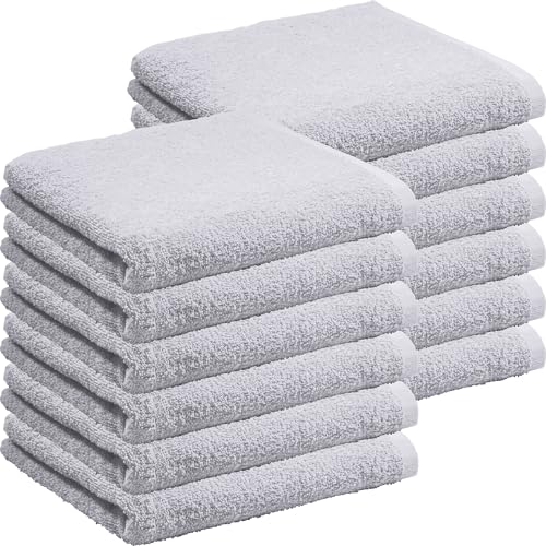REDBEST Handtuch Oceanside 12er-Pack Walk-Frotter Silber Größe 50x80 cm von REDBEST