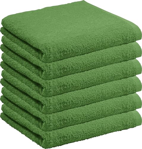 REDBEST Handtuch Oceanside 6er-Pack Walk-Frottier grün Größe 50x100 cm von REDBEST