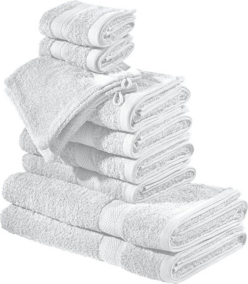 REDBEST Handtücher Frottier-Set "Chicago" 10-teilig, Frottier, Walk-Frottier Uni von REDBEST